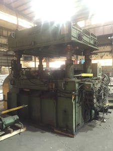 500 Ton, Pro-Eco #MCP-50043676180, 4-post cut off press, 23" die clearance, 100 HP, 1982