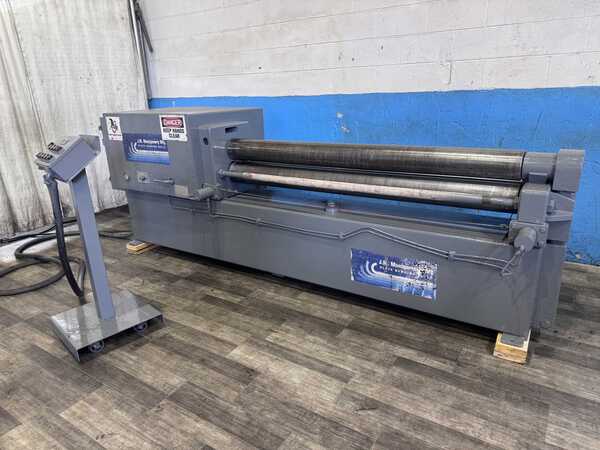 6' x 10 gauge Montgomery #7210H, hydraulic plate bending roll, 6" roll diameter, hydraulic drop end, cone
