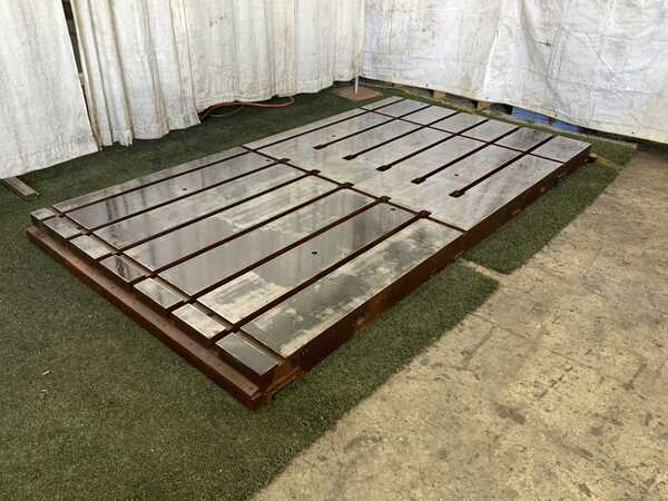 64-1/2" x 104" x 6-1/2", T-slotted plate, (6 available) T-slots