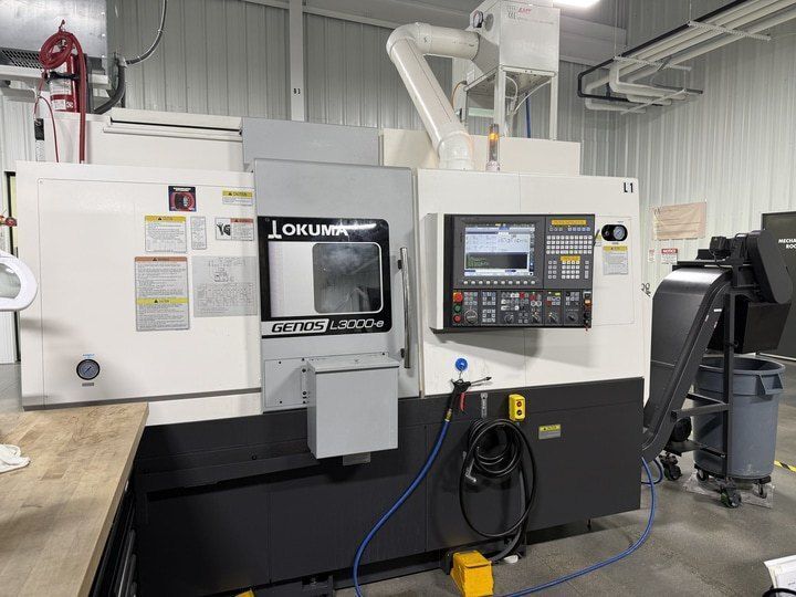 Okuma #Genos-L3000-eMYW, CNC turning center, 20.4" swing, 3" bar, 15.35" turning diameter, Y-Axis, C-Axis