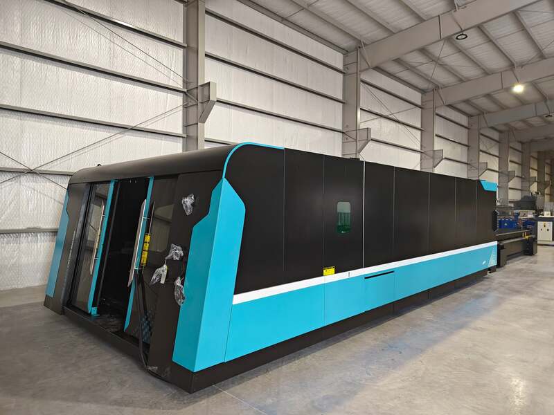 DNE #D-SOAR-2560FCCBSD, CNC fiber laser cutting machine, 12000 watt, 98" x 236" table w/ pallet changer