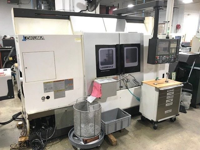 Okuma #LB-3000EXII-MWY, CNC lathe, 22.8" swing, 13.39" diameter, 37.4" length, 10" chuck, 3.58" bore, 4200
