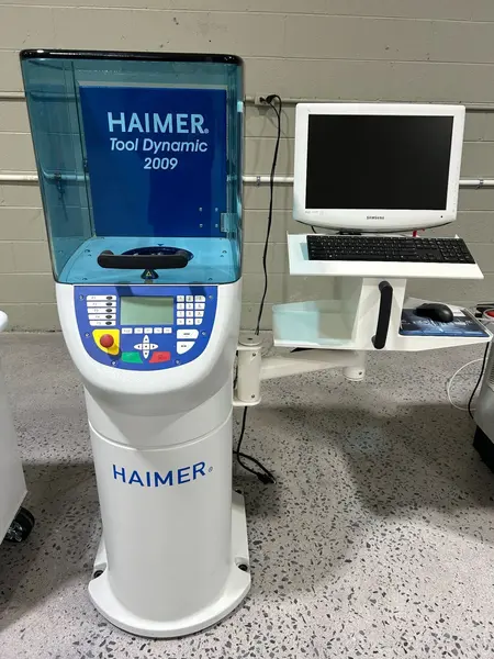 Haimer #Tool-Dynamic-TD-2009, tool balancing machine, 300-1100 RPM, .5 gmm accuracy, 15.7" max tool length