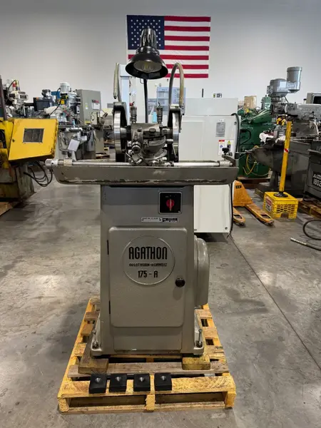 Agathon #175A, precision lapper carbide tool grinder, 6.89" wheel, 2500 RPM, cutter grinder attachment, 3/4