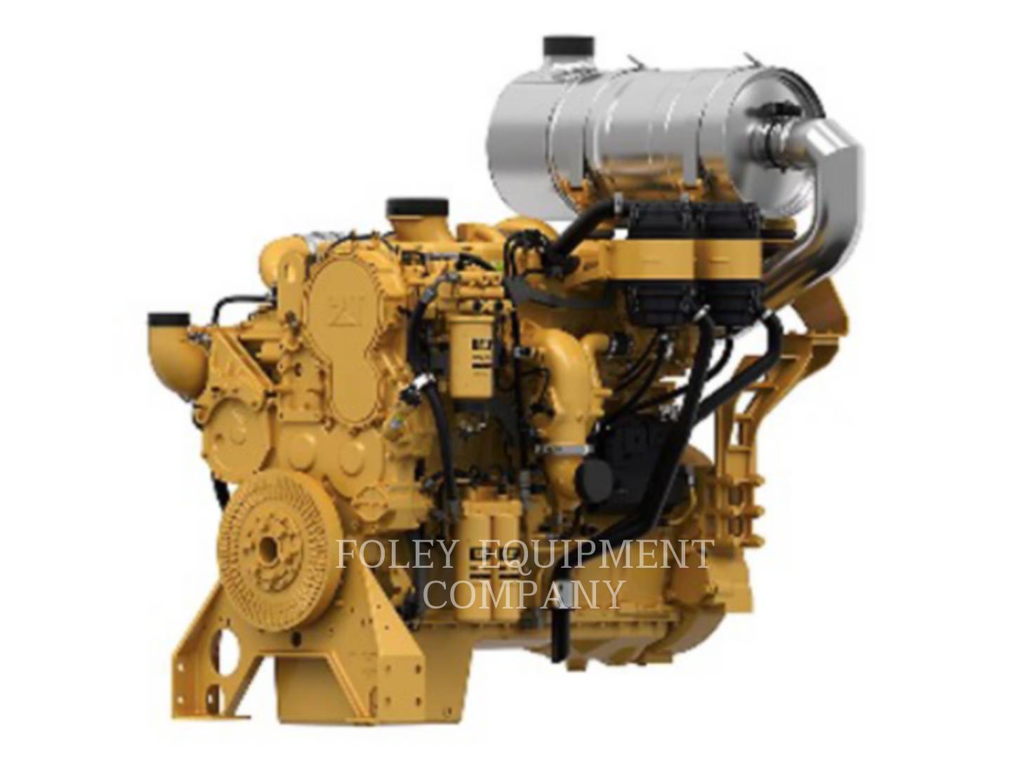 755 HP Caterpillar #C18, industrial engine, 1800 RPM, 24 Volts, dual turbo, radiator, 56" suction fan, EU