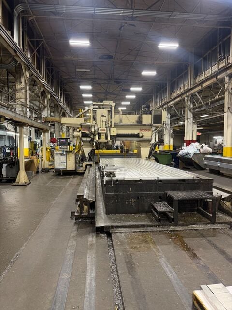Cincinnati Milacron #30V, 5-Axis CNC Gantry Rail Type Profiling & Contouring Mill, 336" X Travel, 120" Y