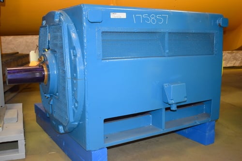 600 HP HP RPM 1775 RPM General Electric, Frame 8288S, 2300 Volts, 3 phase, 60 Hz., space heater, Custom 8000