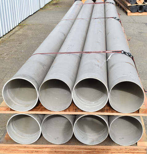 10" diameter x 21' Grace Composites #RTRP-12EA1-2122, Fiberglass Pipe, ASTM D2996, bell on one end, never