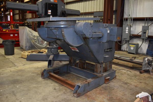 24000 lb. Aronson #HD-240A, welding positioner, variable speed rotation, powered gear tilt, hand pendant