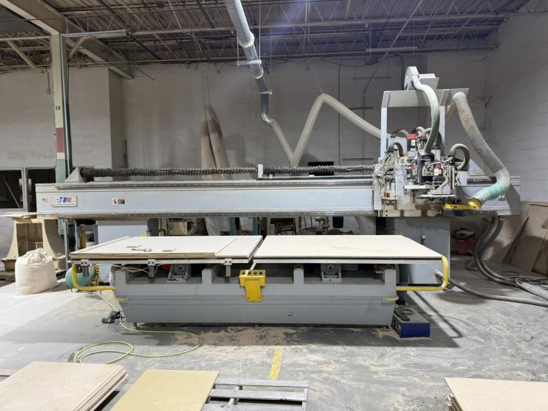 Northwood #NW-265, CNC router w/boring, twin 5' x6' table, 12 ATC, 17.4 HP, HSK-63F, 9x5 vertical drill