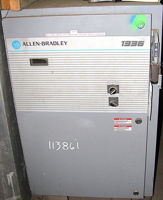 10 HP, Allen Bradley, 1336-B010-E0D-L3-SI, Wall Mounted AC Variable Frequency Drive, 380/460 Volts, 17 amps