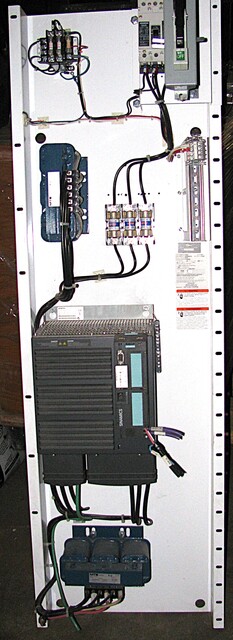 30 HP, Siemens, 6SL3224-OBE31, AC Variable Frequency Drive, open panel, 380/480 Volt, 45 amps