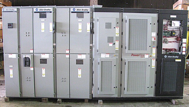 1000 HP Allen-Bradley, PowerFlex-7000A, AC Variable Frequency Drive, 4160 Volt, 190 amp fuses, (3 available)