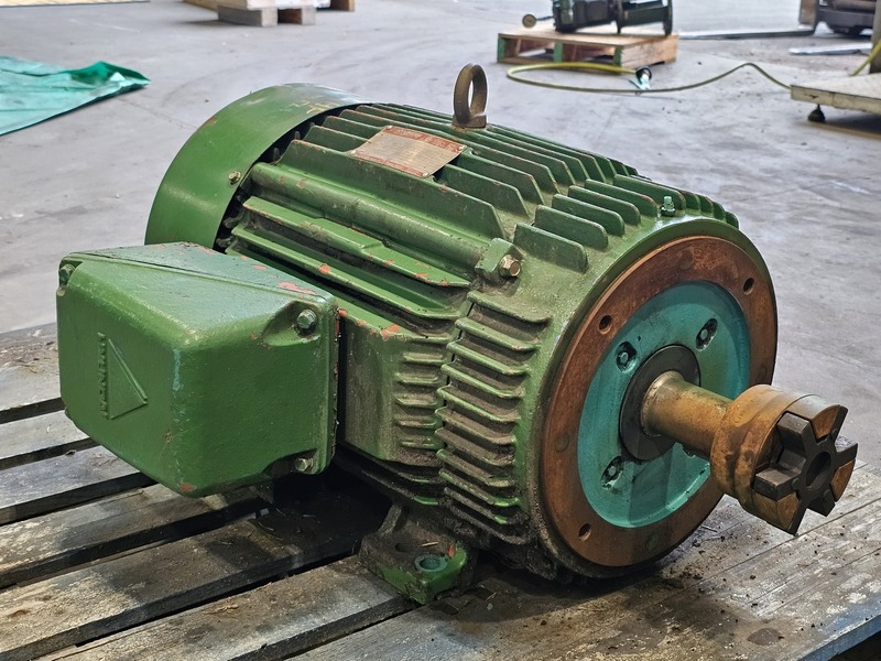 50 HP 1770 RPM Hyundai #HK326SR235A, AC Electric Motor w/Parker variable displacement piston pump, Frame