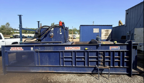 Max-Pak #HCE-60-FE-8, Horizontal Baler, closed door, 58" x 36" feed opening, 60" x 48" x 30" bale, 8"