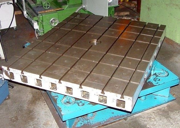 96" x 78" Giddings & Lewis, Air Lift Rotary Table, 50,000 lb. capacity, 18" center height, 4" center bore
