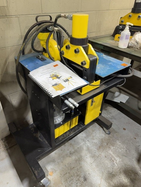 Hydrarite #HHM-200H, 3-in-1 bus bar processor, electric-hydraulic, mobile unit w/ hydraulic pump