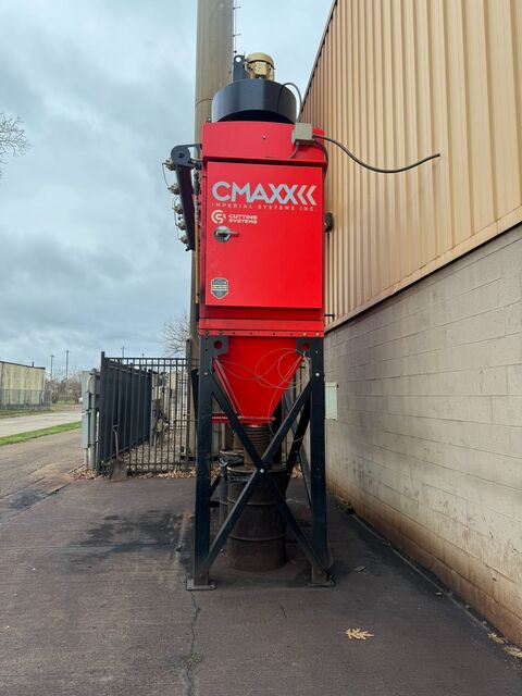 5,500 CFM, Imperial Systems CMaxx #CM-10, plasma dust collector, 20 HP, (10) DeltaMAXX Prime filters, 2021