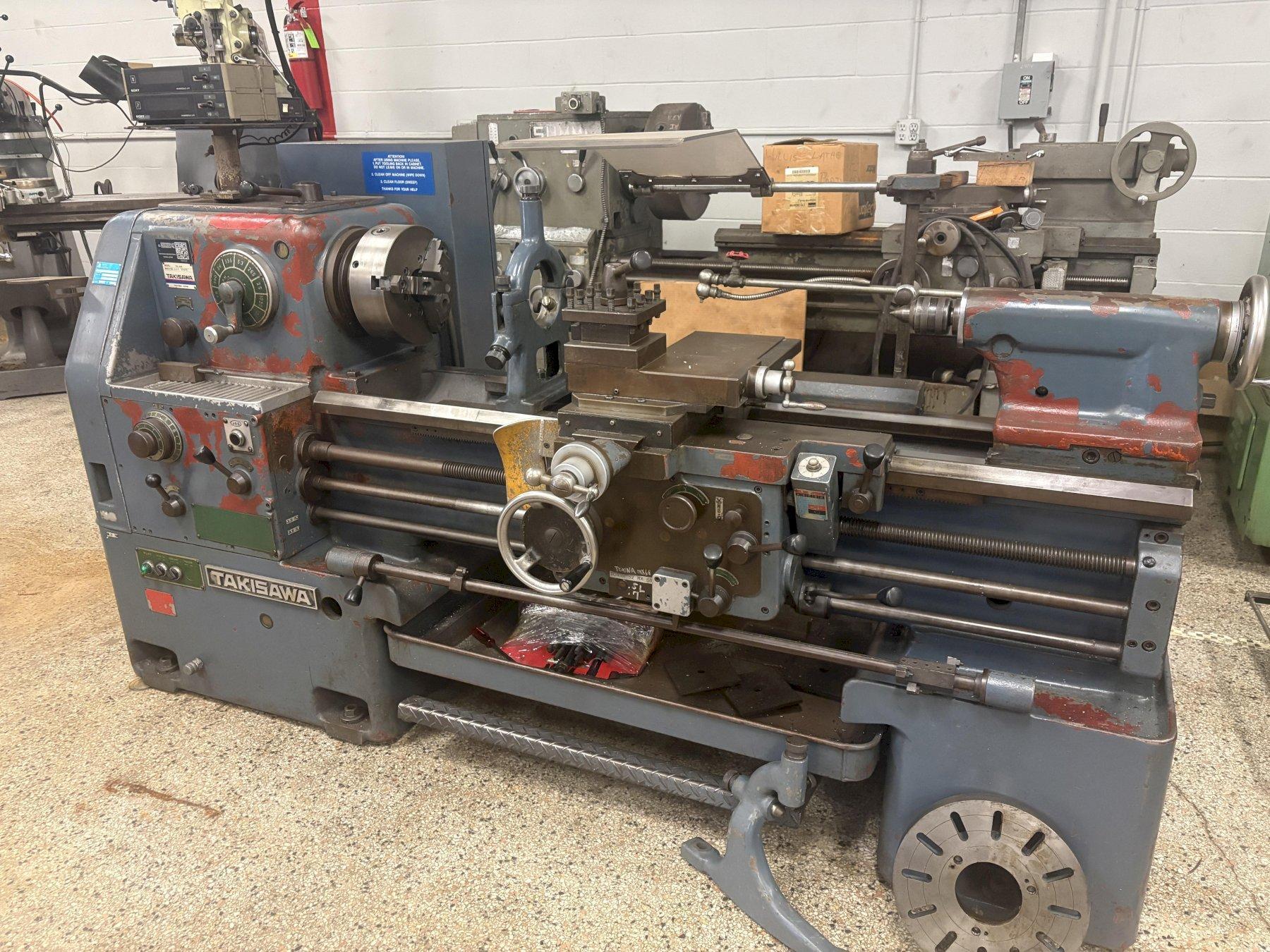 18" x 40" Takisawa #TAL-460, Geared Head Engine Lathe