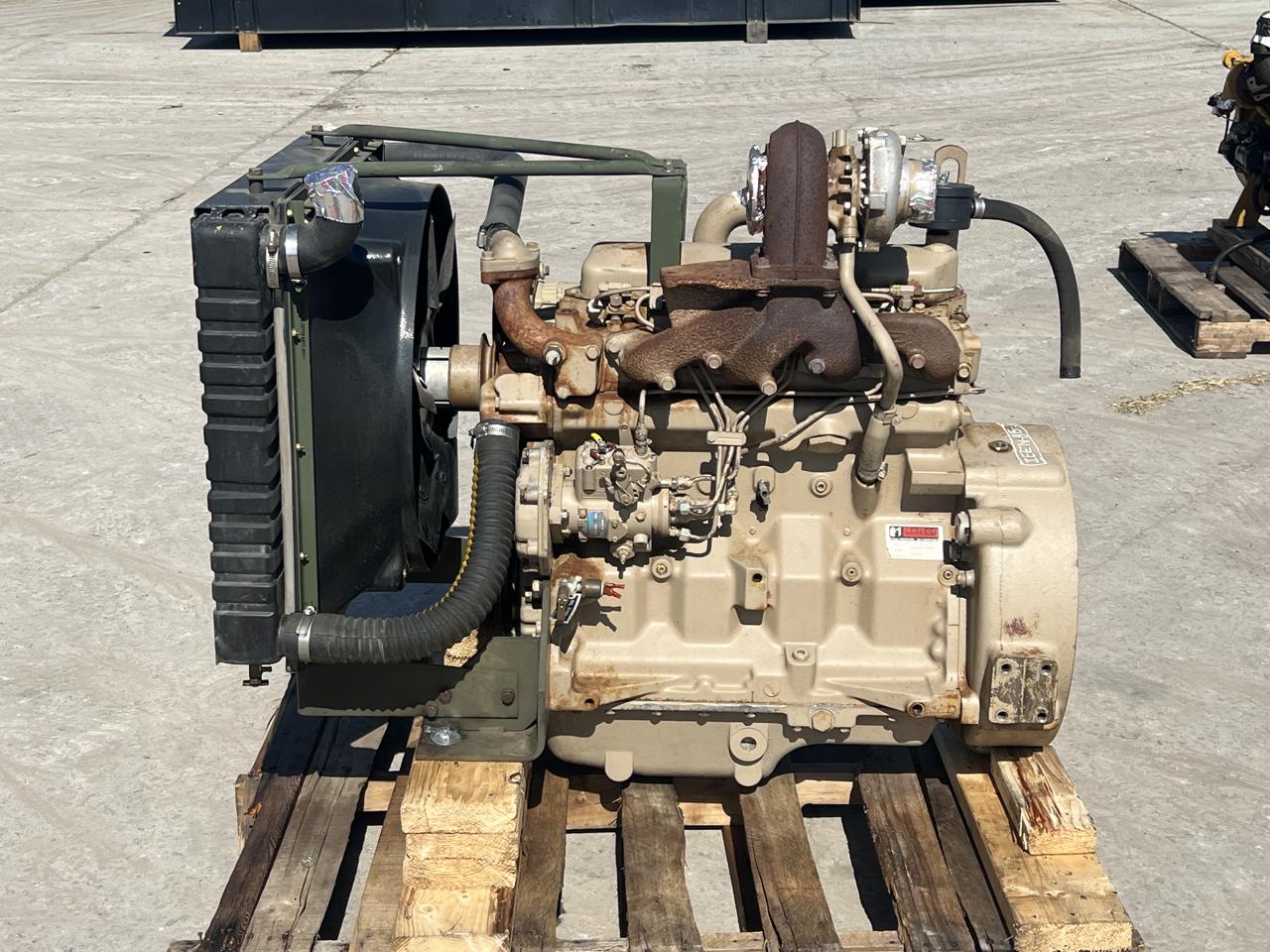 95 HP John Deere #4039-TF-001, turbo industrial diesel engine, 11-1/2" flywheel, 150 hours, 1995