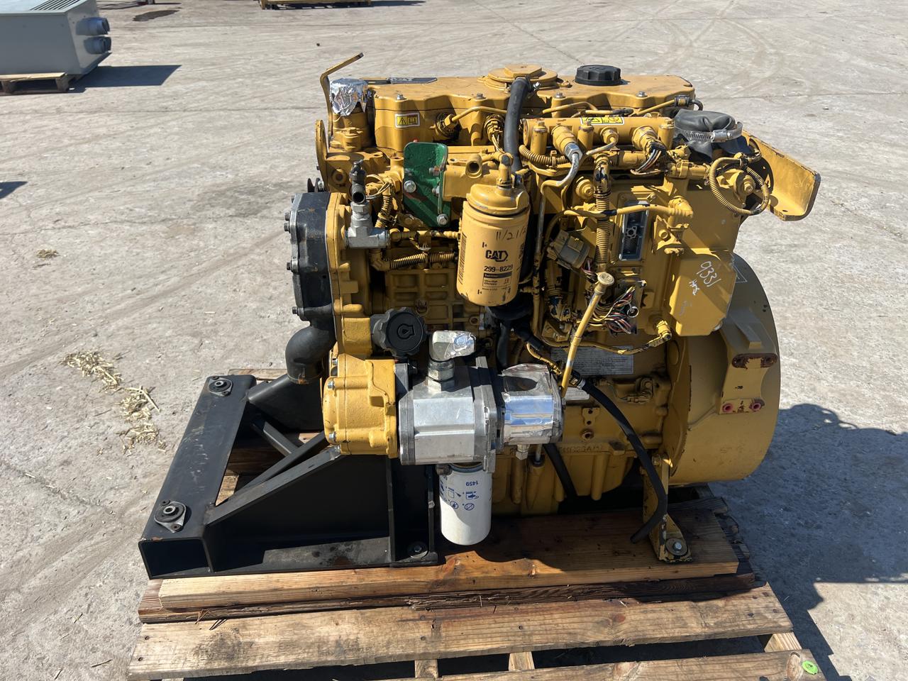 130 HP Caterpillar #C4.4, industrial diesel engine, Tier 3 common rail pre-emission, 11-1/2" flywheel, 9331