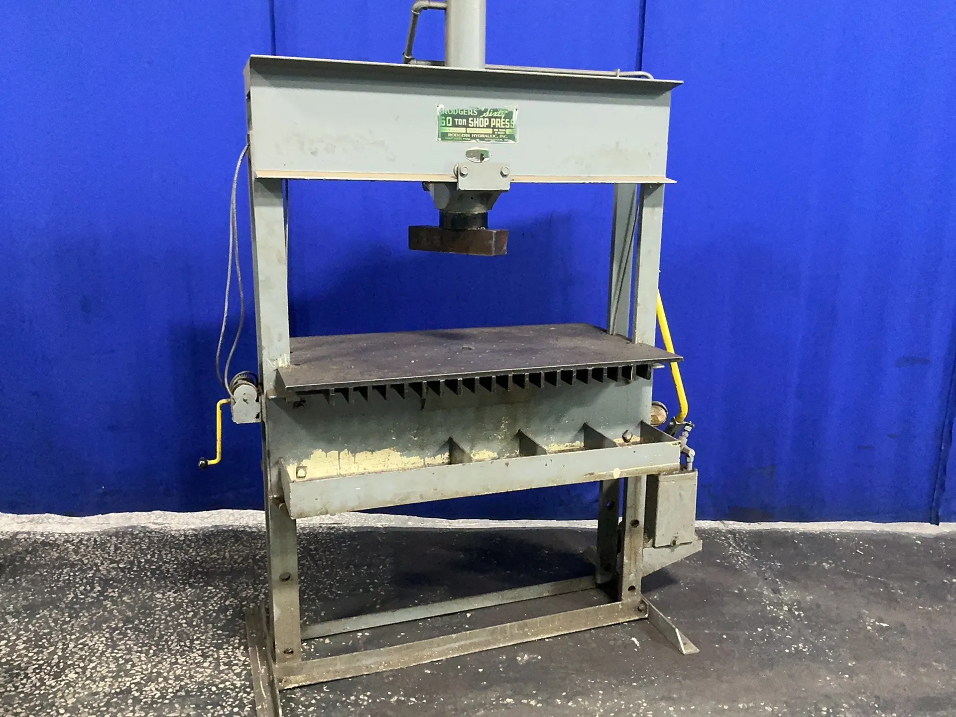 Rodgers Hydraulics #S60-13, H-Frame Hydraulic Press, 26" x 45" x 12.5" capacity, 13" ram travel