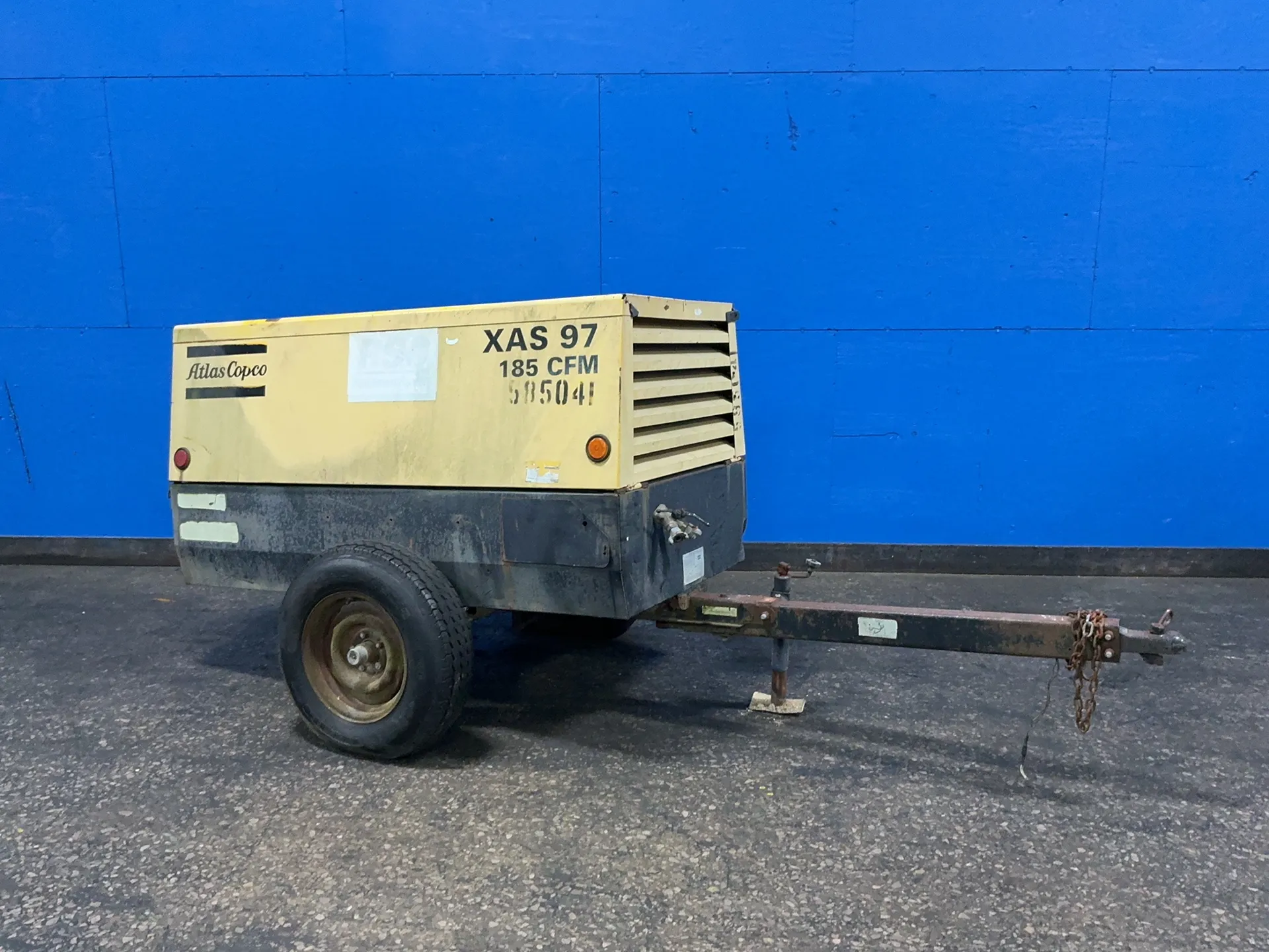 123 PSIG, Atlas Copco #XAS-97-(JD), Portable Air Compressor, 2005