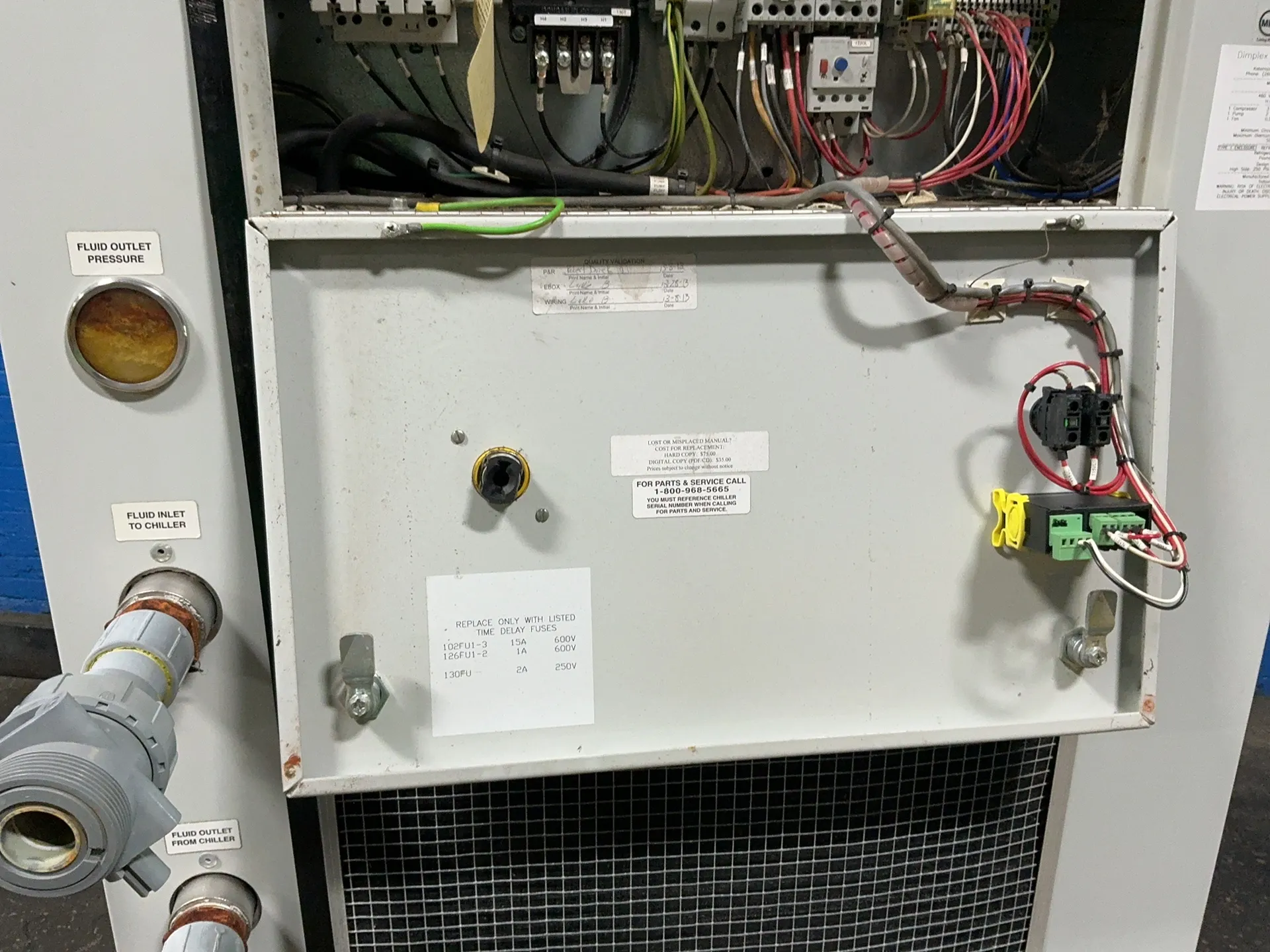 Dimplex Thermal Solutions #SVI-3000-M, Chiller, 3 HP, R-407C, 250 PSI., 13 Amps, 460 V., 3 Ph., 2013