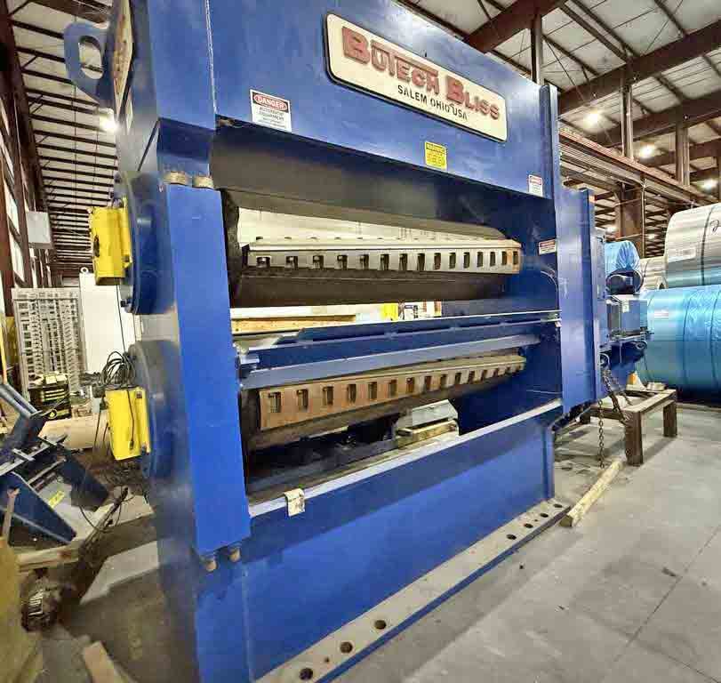 0.325" x 6.6' Butech, rotary flying shear, 1500 FPM, 850&deg;F max temp, Baldor 600 HP, 1750 RPM, 460 V., 2014