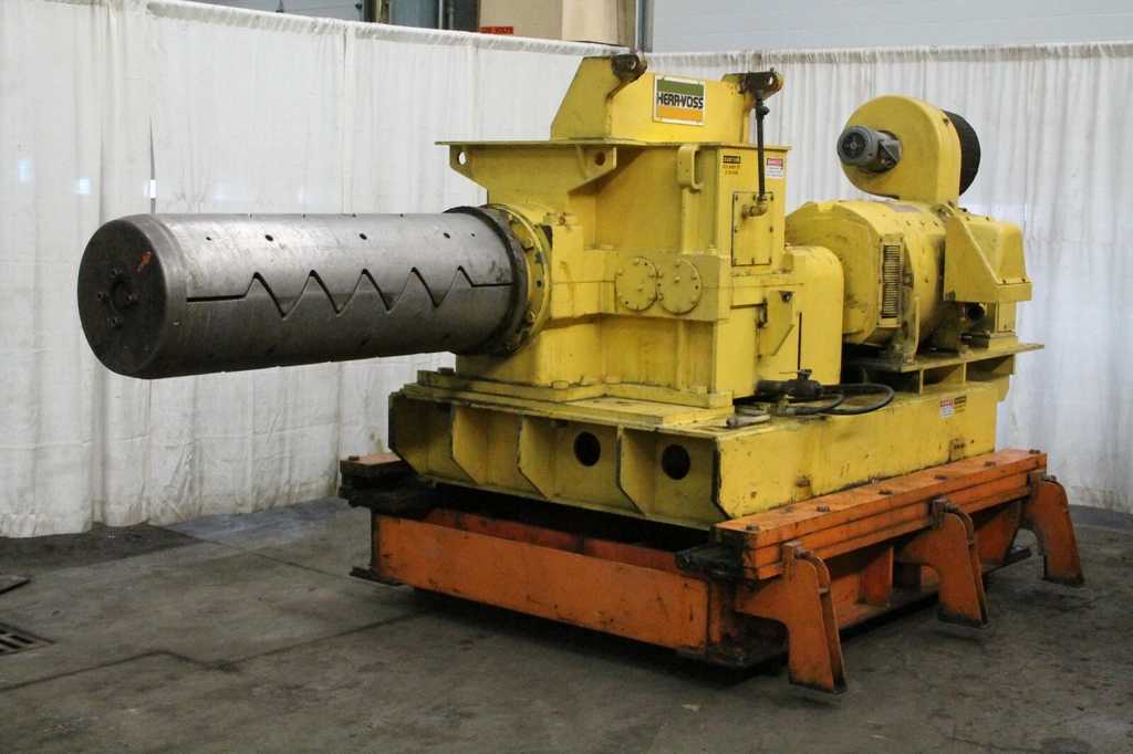 30000 lb. Herr Voss, uncoiler, 48" width, 54" mandrel, 20"-24" ID, 60" outside dimensions, 2000 FPM, 125 HP
