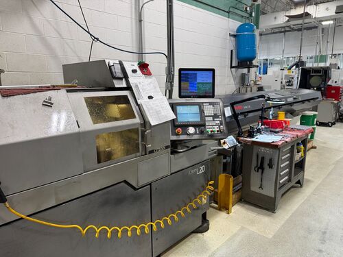 Citizen #L20VIII, CNC swiss lathe, .812" bar, 8.1" machining length, 200-10000 RPM, 16 tools, pick-off