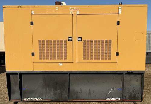 200 KW Olympian #D200P4, diesel generator set, 277/480 Volts, 3 phase, 1800 RPM, Perkins engine, 120 hours