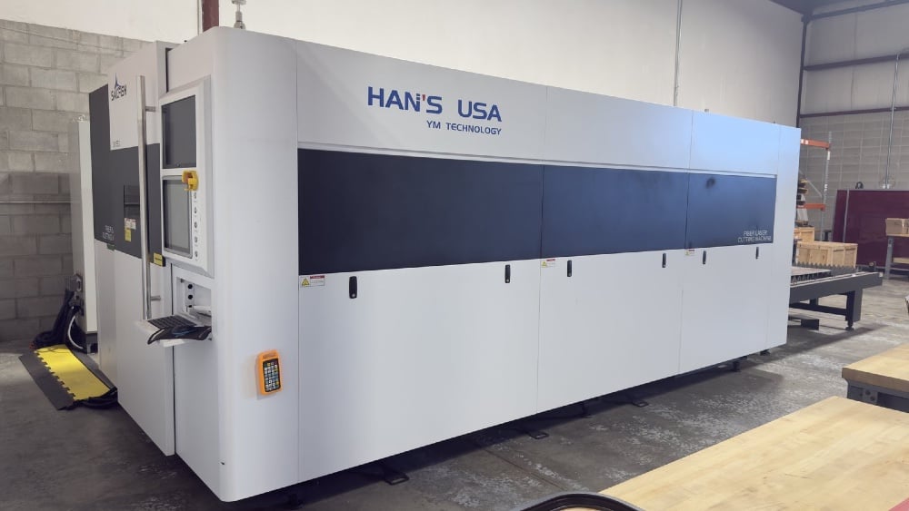 Hans Laser #Sailfish-3015EX, fiber laser cutting system, 3000 watt, 5' x 10', IPG, 2021