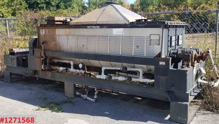 Komline Sanderson Nara #NPD-6W, paddle dryer, Carbon Steel, 150# steam heated, 2-rotors, 245 sq.ft.
