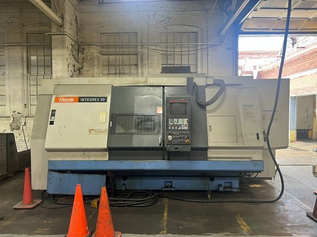 Mazak #Integrex-30, CNC turn mill center, 21.65" turning diameter, 40" centers, 10" chuck, 3.1" bore, 3500