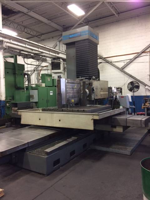 5.9" Wotan #Cutmax-3, CNC Boring Mill, 78" vertical, 98" table travel, 78" x 78" indexing table, 2500 RPM