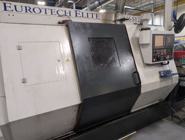 Eurotech #Elite-Trofeo-B446-SY2, CNC turning center, 20" swing, 2" bar, 5000 RPM, 20 HP, (2) 12 station