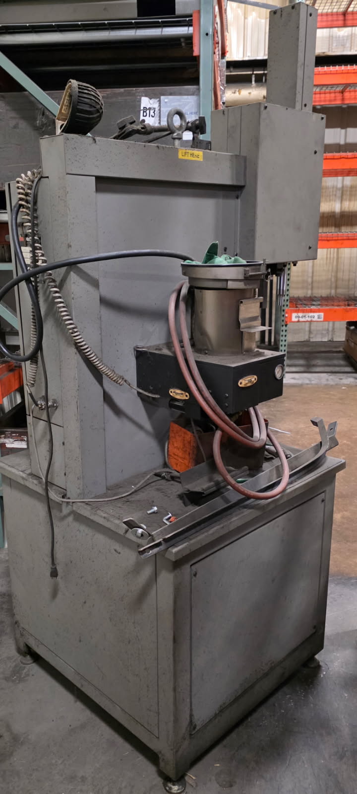 8 Ton, Haeger #824, hydraulic insertion press, 8" stroke, 24" throat, 15" throat height, 18 gallon, 3 HP