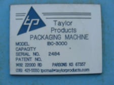 Taylor #IBC-3000, Super Sack Filler, 3000 lb. bag, built in electronic scale, dual unit, #1270945 (2
