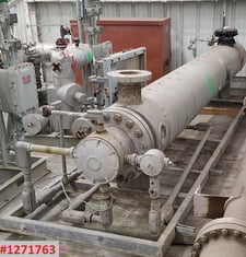 320 KW, Gaumer, #HC-1237-A15150-36-4103, gas/thermal fluid heater, 200 psi, 820 Deg.F, electric, 480 V.