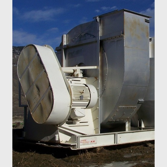 Standard Steel #41-AM, Centrifugal Blower, 72" diameter x 18" wheel, 32" diameter inlet, 34" x 32" discharge