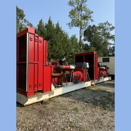 1600 KW Detroit Diesel #16V149TIB, Diesel Generator Set, 277/480 Volts, 1800 RPM, Marathon generator end