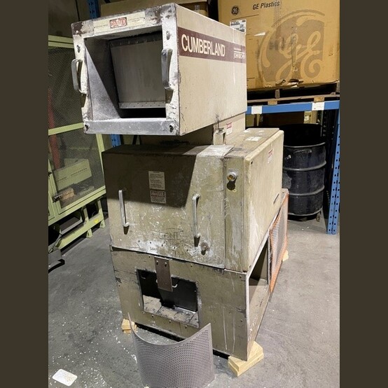 16" x 16" Cumberland #484, Plastic Granulator, 3-blade rotor, 25 HP, 1760 RPM, 460 Volts, 3PH
