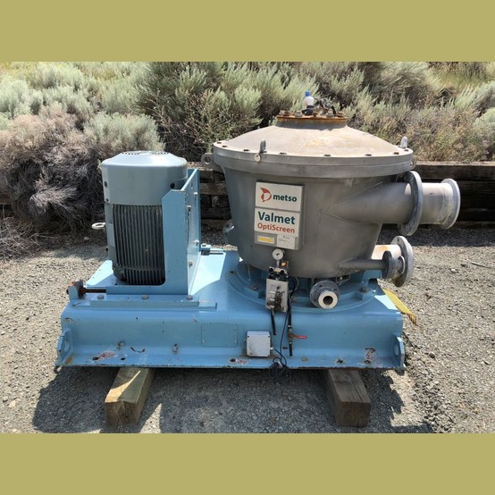 Metso Valmet #Optiscreen-CS-80LF, Coarse Pressure Screen, Stainless Steel, perforated rotating screen, 8"
