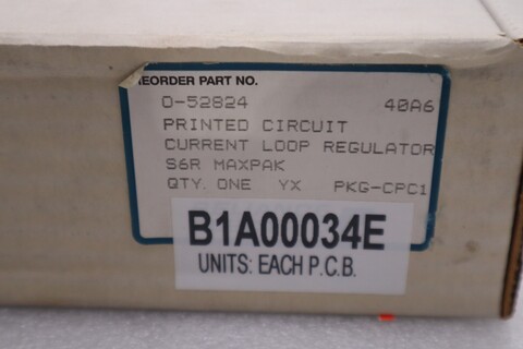 Reliance Electric #0-52824, Current Loop Regulator Board, NEW