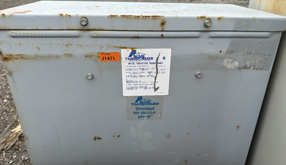 20 KVA 460 Delta Primary, 230Y/100 Secondary, Acme Electric, Drive, Dry-Type Isolation Transformer, 3-Phase