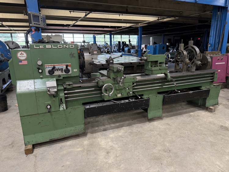26" x 96" LeBlond #Regal, engine lathe, 18" swing over cross slide, 3 & 4-jaw chuck, 2-Axis digital read out