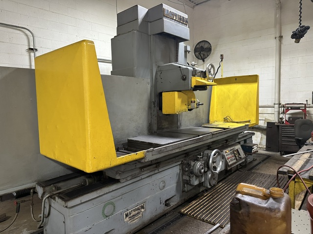 30" x 72" Mattison, horizontal spindle surface grinder, (2) magnetic chucks, 125 FPM table, 30" cross travel