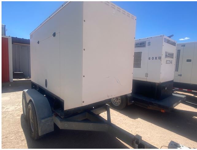 58 KW Broadcrown #ACBCJD62-60T2, diesel generator set, 70 KVA prime, 78 KVA standby, John Deere power