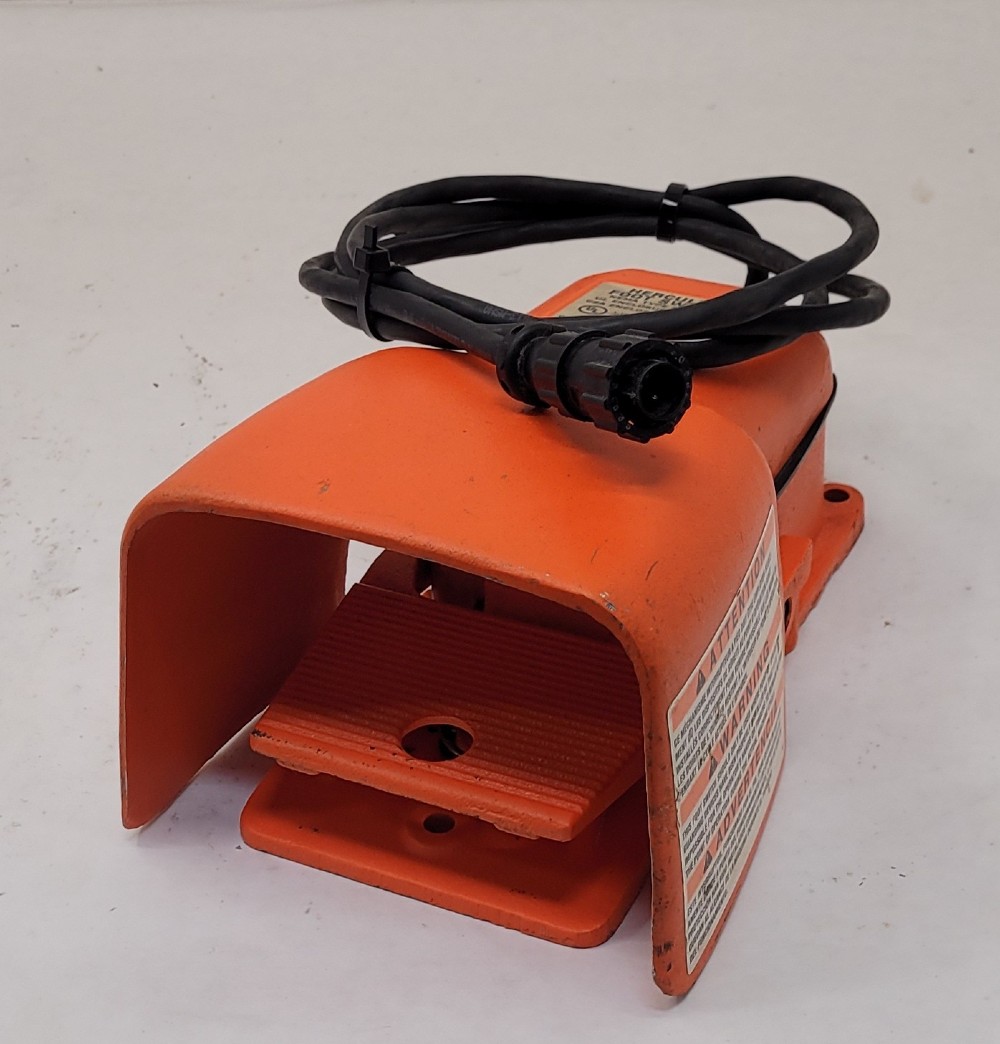 20 Amp. Linemaster #531-SWH, Hercules foot switch, 1 HP, 125-250 Volts AC, NEMA 2/4/13, guard included